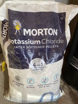 Potassium salt water softener