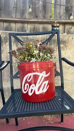 Coca-Cola Cooler Succulent Garden – Handmade Retro Planter