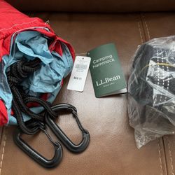 Brand New L.L. Bean Camping Hammock In Blue And Red Color
