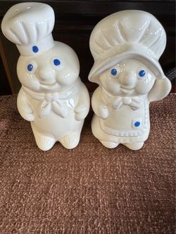 Pilsbury Dough Boy/Girl Salt & Pepper Shakers
