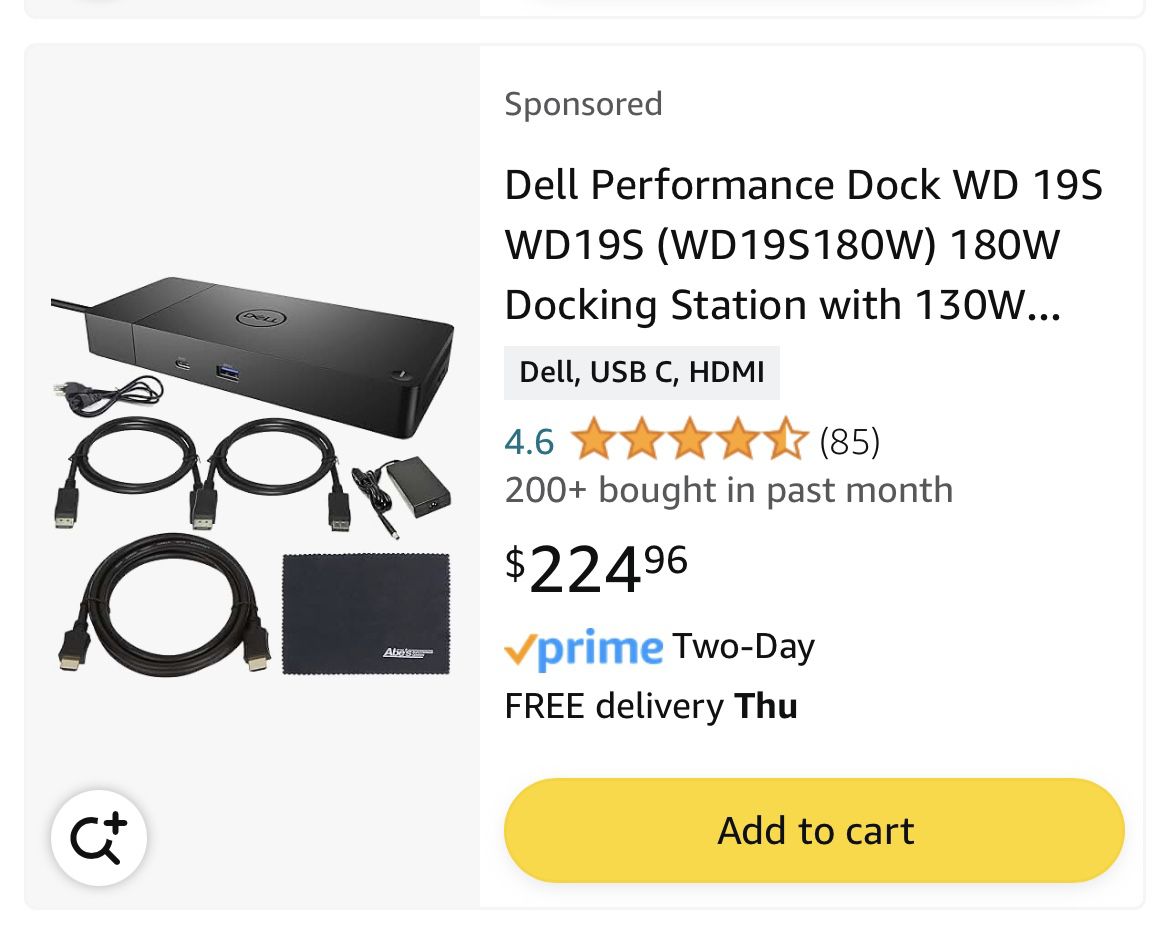 Dell Docking Station With Usb-C Output