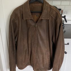 Vintage Brown Leather Jacket XLT