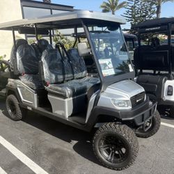 10-YEAR WARRANTY! 2025 Bintelli Beyond 6-Passenger Lifted 48-Volt Street Legal LSV Golf Cart