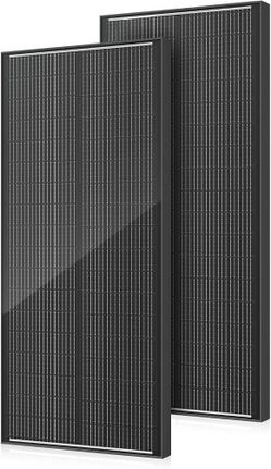 Brand new in box 100W Solar Panel, 18BB N-Type 2Pcs 12V/24V 100 Watt Solar Panels 25% High Efficiency Monocrystalline Solar Module, for RV, Boat, Mari