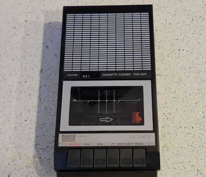 New/NO Box Sony TCM-848 Cassette Corder