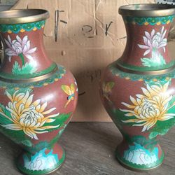 Antique Cloisonne Vases
