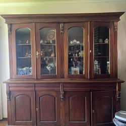 Two Piece China Cabinet