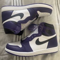 Jordan 1 Retro High Court Purple White 