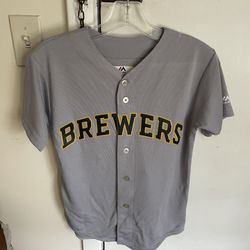 Milwaukee Brewers Majestic MLB Youth Jersey M