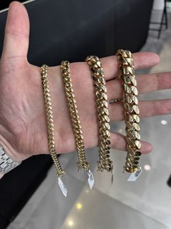 MIAMI CUBAN BRACELETS 10k 14k