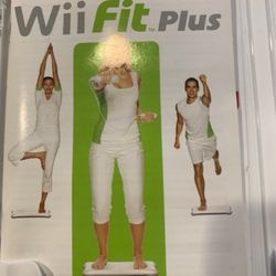 new Wii Fitness Board with like new Wii fitness plus exercise video.