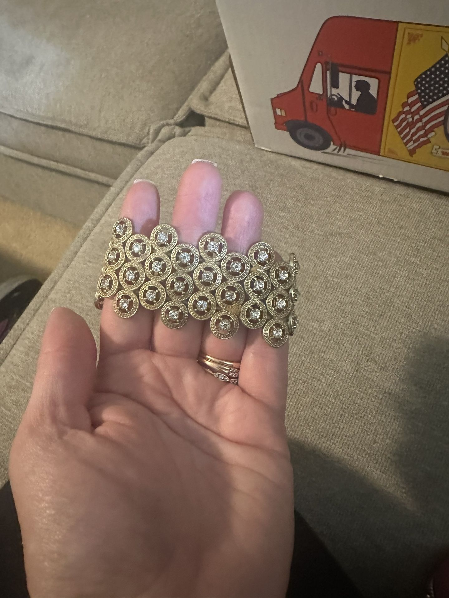Gold Rhinestone Bracelet