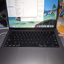 2021 Macbook Pro A2442,M1 Pro,14",512Gb,16Gb,Non Touchbar,Good Condition, Grade A, Grey Color, Genuince AC Charger, Office 2022,Warranty on Promo Sale