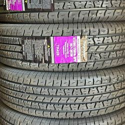 ST 205 75 15 New Trailer Tires Set 8 Ply