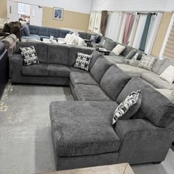 $10 Payment 👌Hot Deal 🤝BALLINASLOE SMOKE RAF SECTIONAL SOFA 