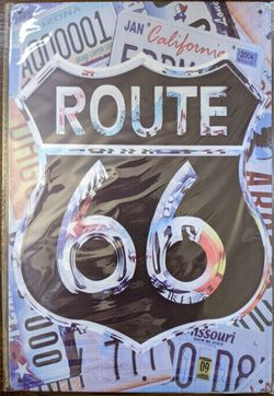 Route 66 Metal Wall Art