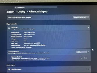 1440p 240hz WQHD 27in monitor