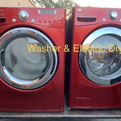 LG Washer And Electric Dryer 