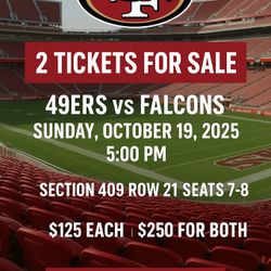 49er Sunday Night Tix