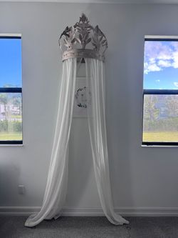 restoration hardware pewter canopy crown