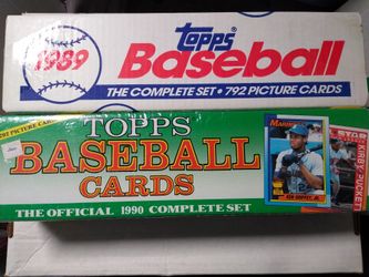 1989 & 90 Topps Baseball Factory Sets