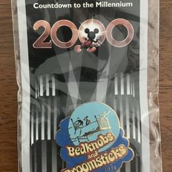  COUNTDOWN TO THE MILLENNIUM BEDKNOBS+BROOMSTICKS #87 DISNEY PIN Vintage New