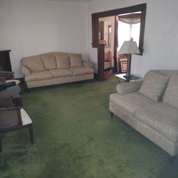 Sofa, Love seat, 2 Accent Chairs and aTV Stand.