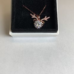 2ct Moissanite Diamond Necklace 