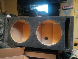 Dual Subwoofer Enclosure Box. Slotted ported