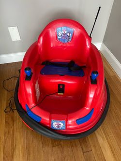 The Marvel Spidey 6V Bumper Car Ride on Toy Bumper Car With Charger