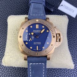 Panerai Blue Watch With Box New 