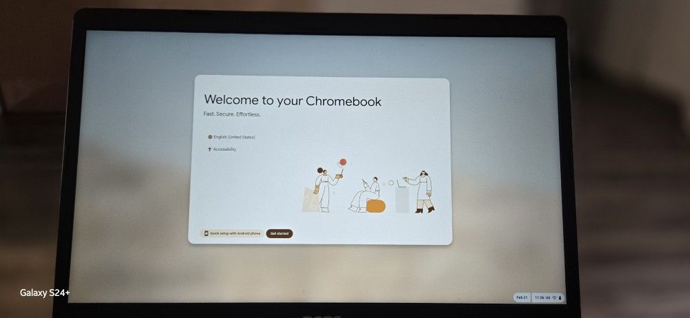 Acer Chromebook 4GB RAM WITH CHARGER