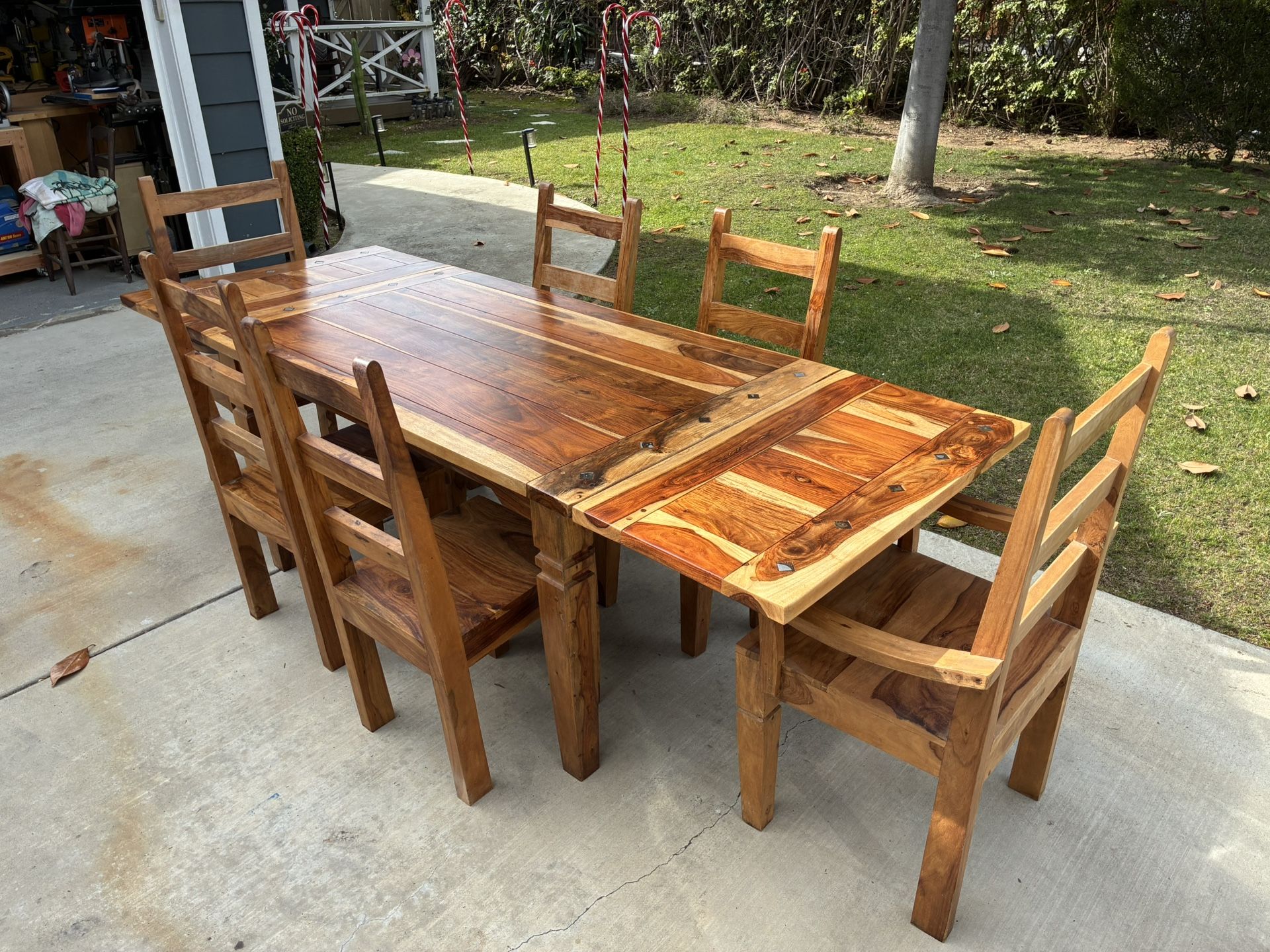Sheesham (Indian Rosewood) Dining Table and Chairs