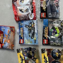 7 Lego New Polybags Super Heroes Batman Captain America Legos