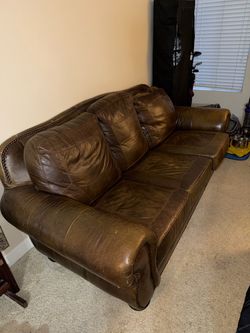 Genuine leather couch