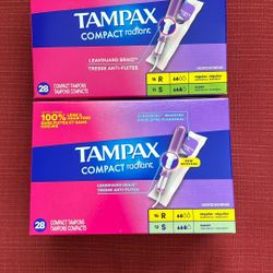 Tampax Compact Radiant Compact Tampons , 28 Ct Box