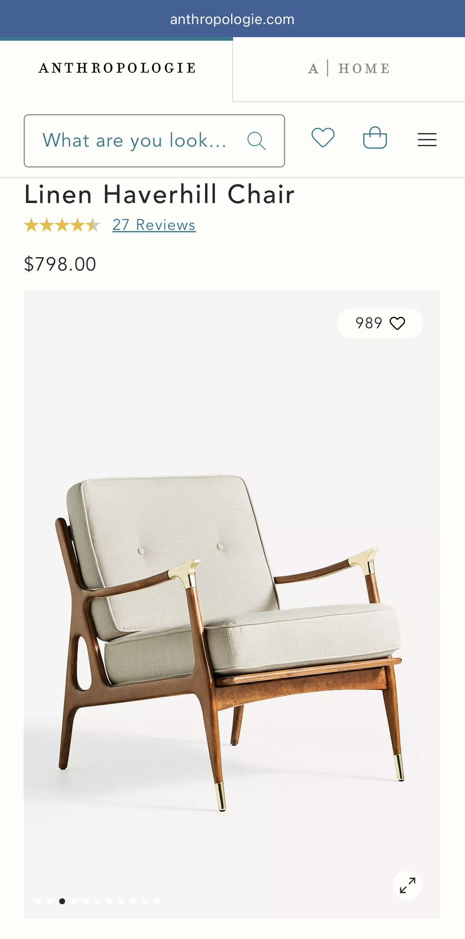 Anthropologie Accent Chair And Rocking Chair $1200