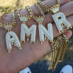 Letters 14k Gold Plated 