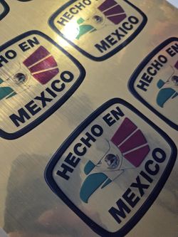 Metallic vibes. Strong adhesive. Clean print. GOLD!”
