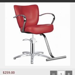 Red Beauty Shop Chair