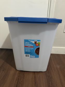Vibrant Life Large 25 lb Pet Food Storage Container with Locking Lid