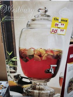 Mouth Blown Glass Drink Dispenser