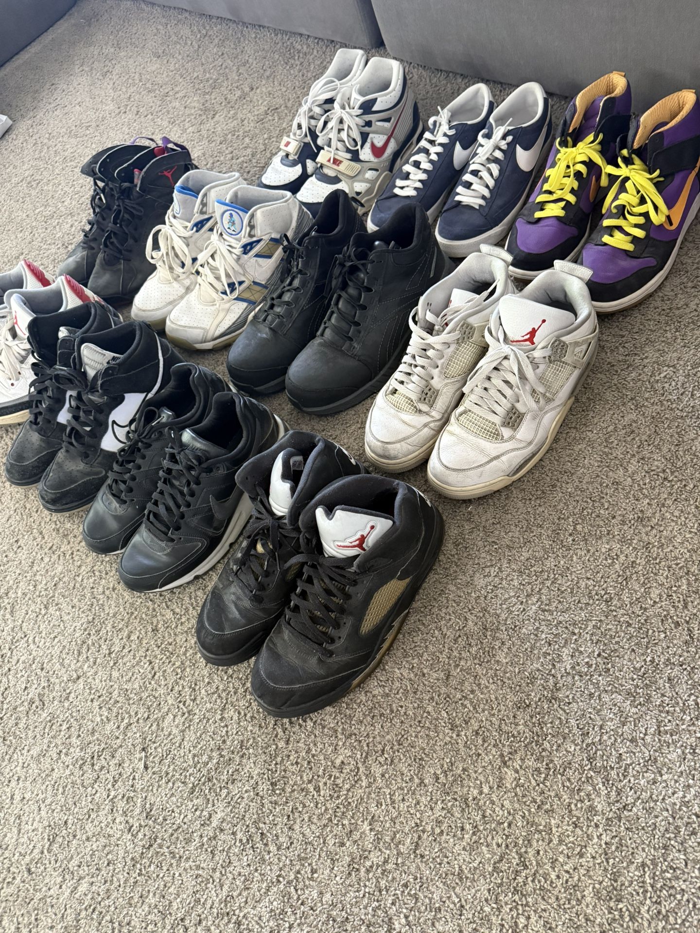 Jordan And Nike Lot of Used Shoes (Retro) 