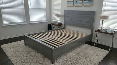 Queen Gray Bedframe