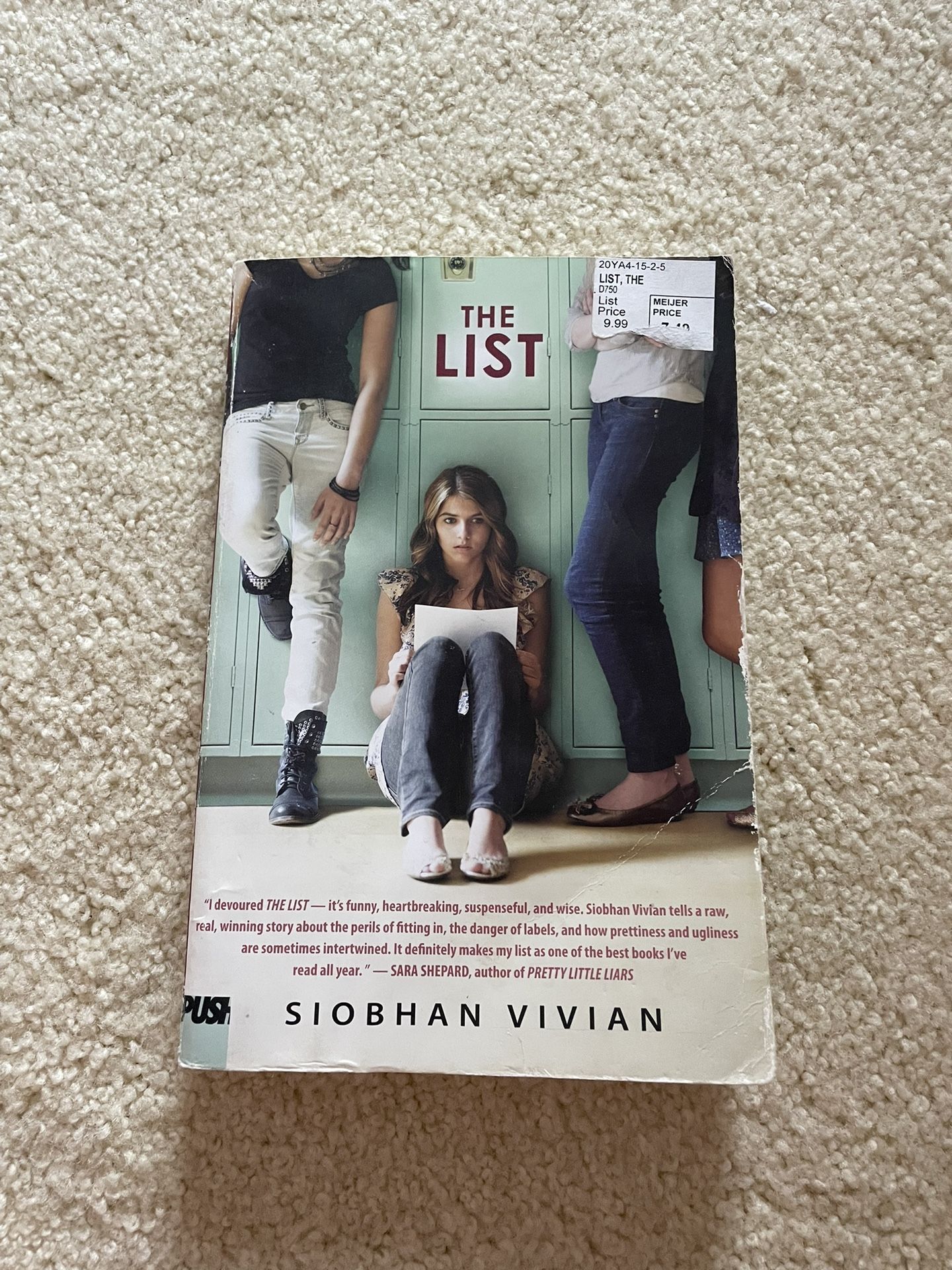 The List by Siobhan Vivian (2014, Trade Paperback)