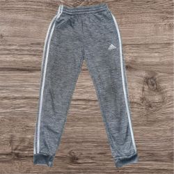 Used Adidas Originals Kids Sweat Jogger Pants Medium 10/12 Charcoal Gray