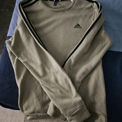Olive Adidas Crewneck Sweater 