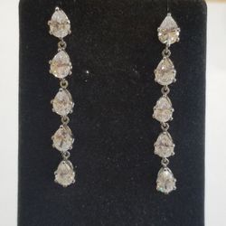 Earrings Sterling Silver And Czs