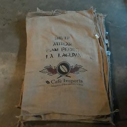 Vintage coffee bean bags