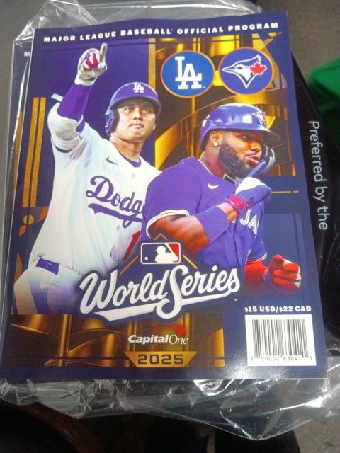 World Series Program Dodgers Vs Bluejay